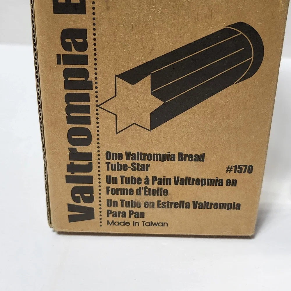 The Pampered Chef Valtrompia Bread Tube Star Shape Stainless Steel 1570 Silver